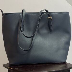 Classic Navy Tote Bag for Women - Structured Everyday Carry